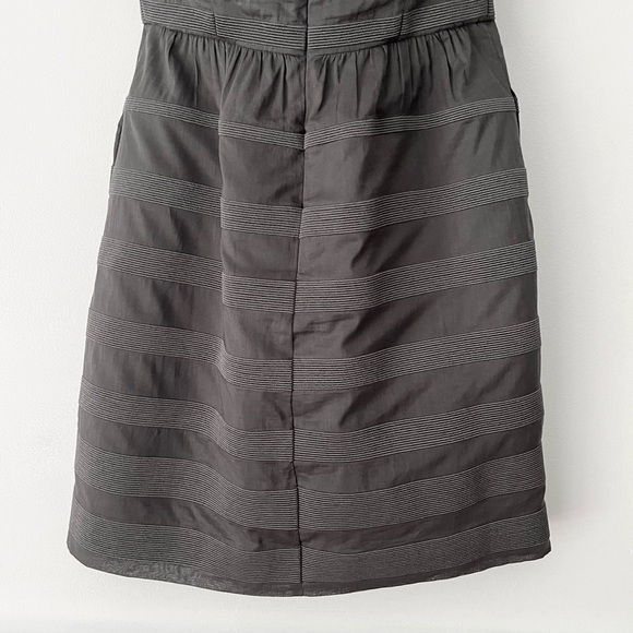 J. Crew Ginny Rugby Strapless Embroidered Cord Stripe Cocktail Dress Size 2 - Picture 8 of 11